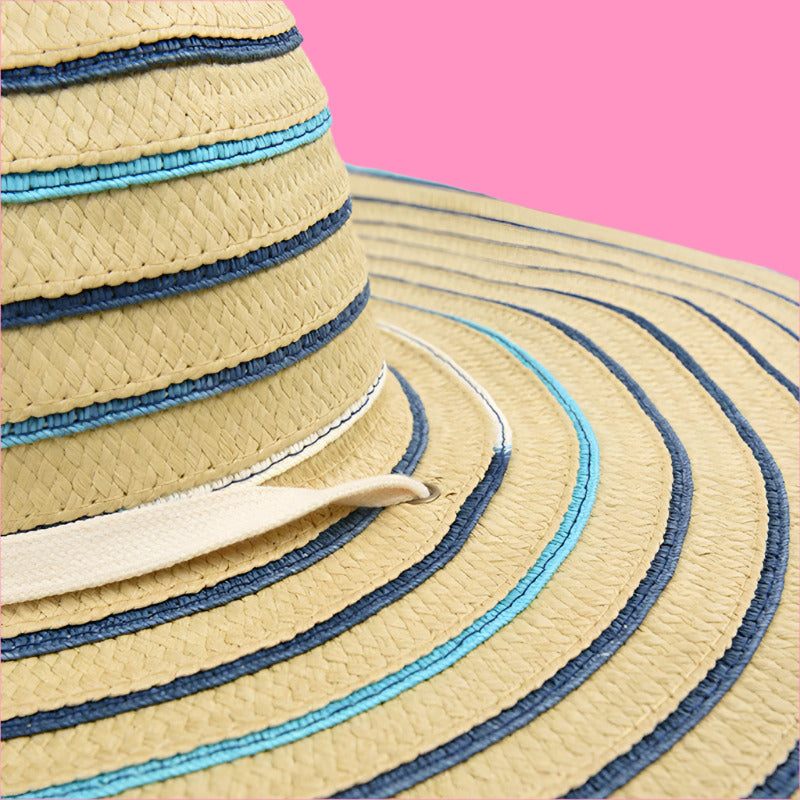 Beach Vacation Casual Stripe Designer Hats