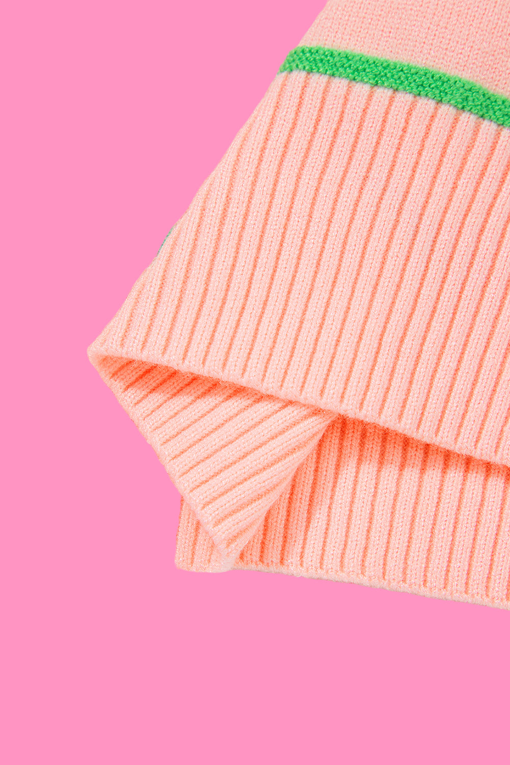 Striped Half Sleeve Drop Shoulder Sweater