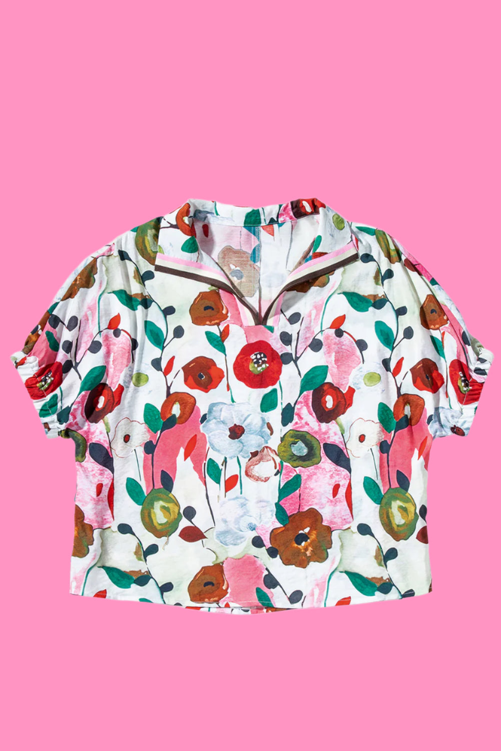 Floral Print Boho Blouse