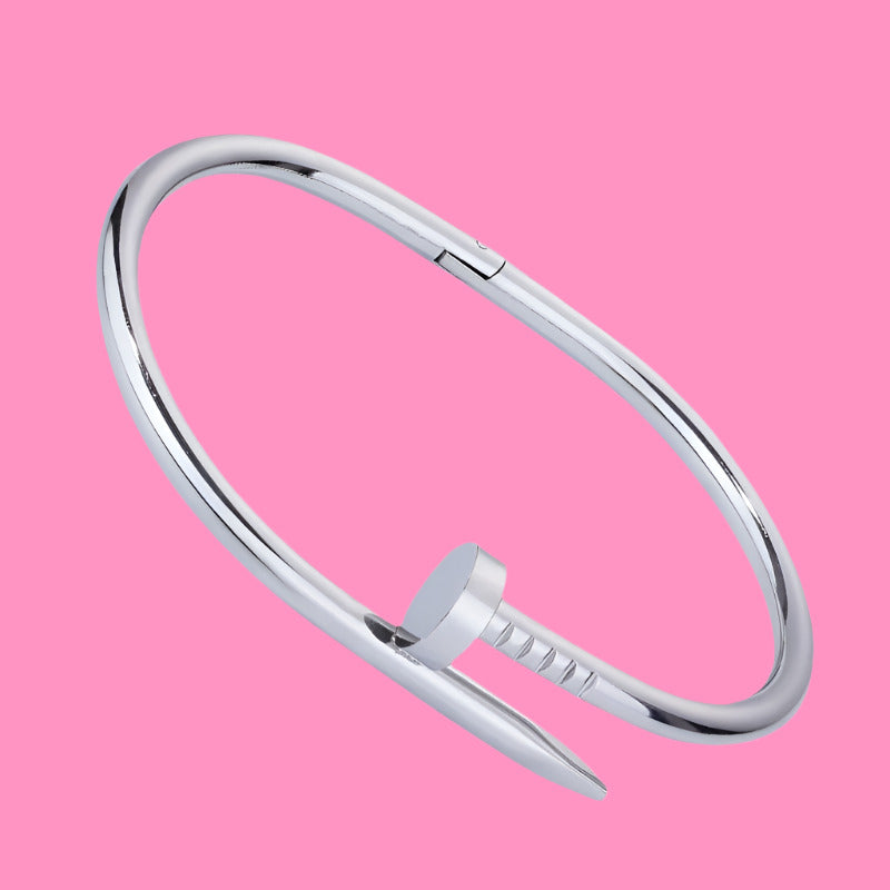 Diamond Titanium Steel Nail Bracelet