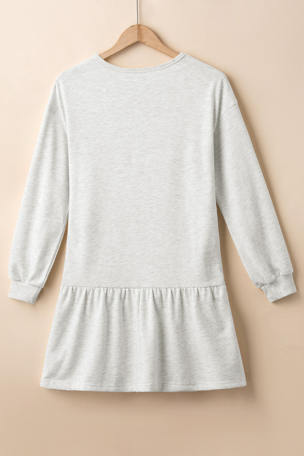 Ruffle Hem Sweatshirt Dress
