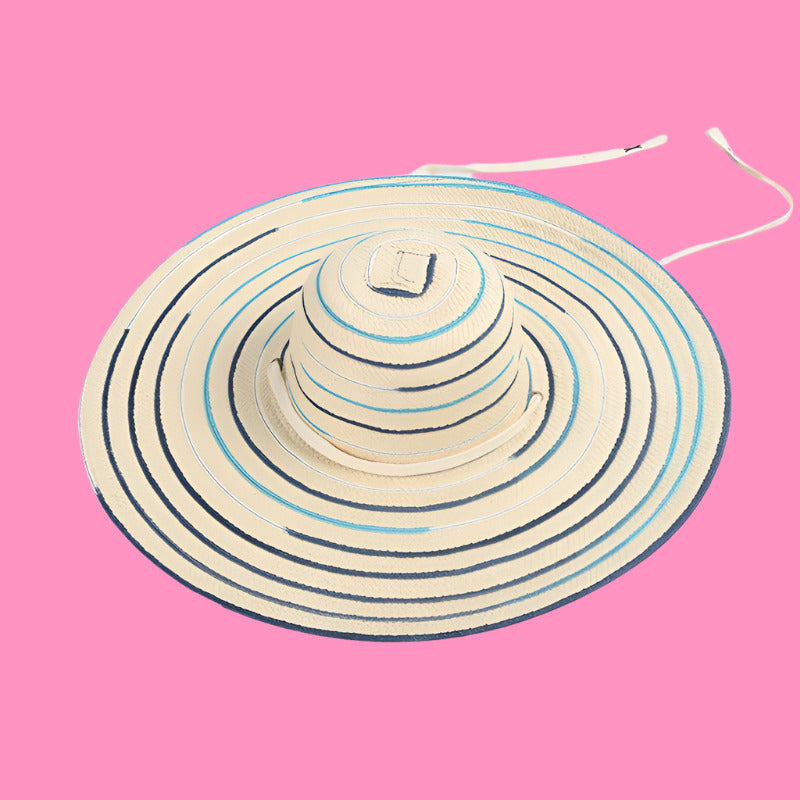 Beach Vacation Casual Stripe Designer Hats