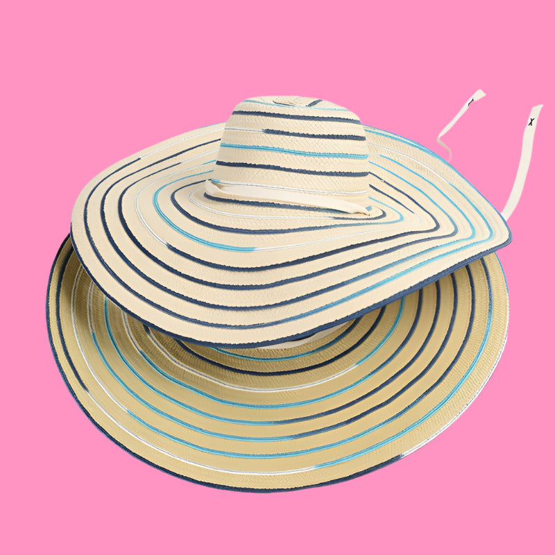 Beach Vacation Casual Stripe Designer Hats