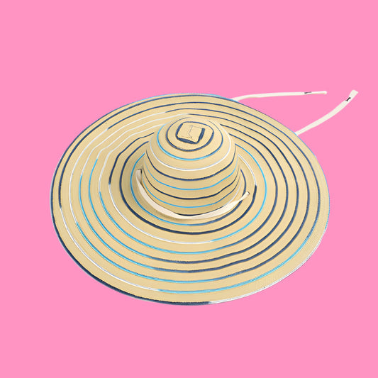 Beach Vacation Casual Stripe Designer Hats