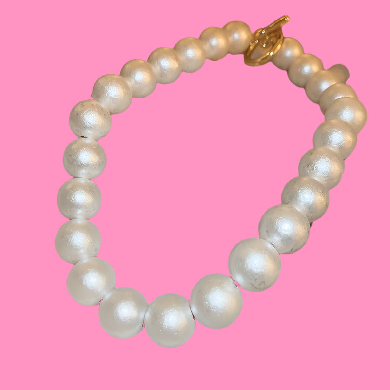 Baroque Pearl Necklace for Women – Vintage French Design Fashion Neck Chain for Weddings