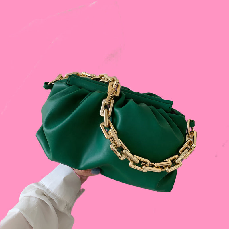 Dumpling Pouch Gold Chain Bag