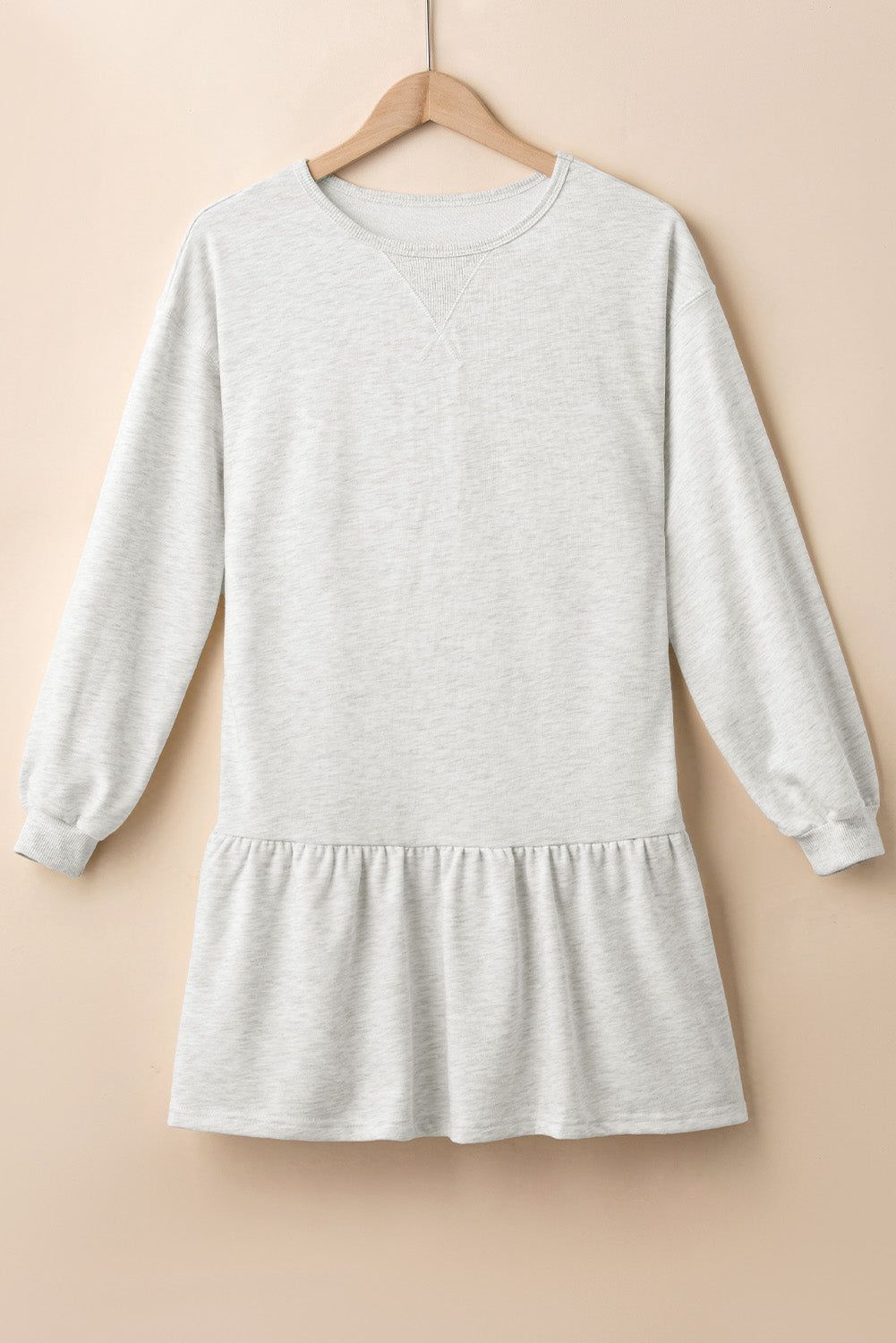 Ruffle Hem Sweatshirt Dress