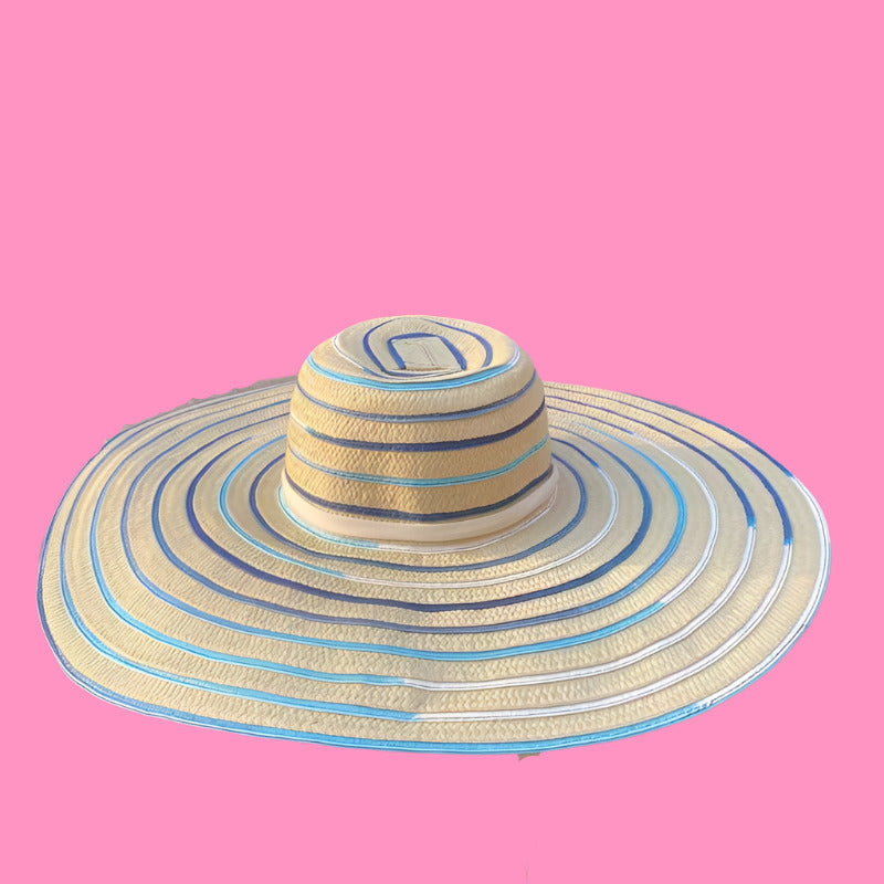 Beach Vacation Casual Stripe Designer Hats