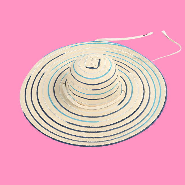 Beach Vacation Casual Stripe Designer Hats