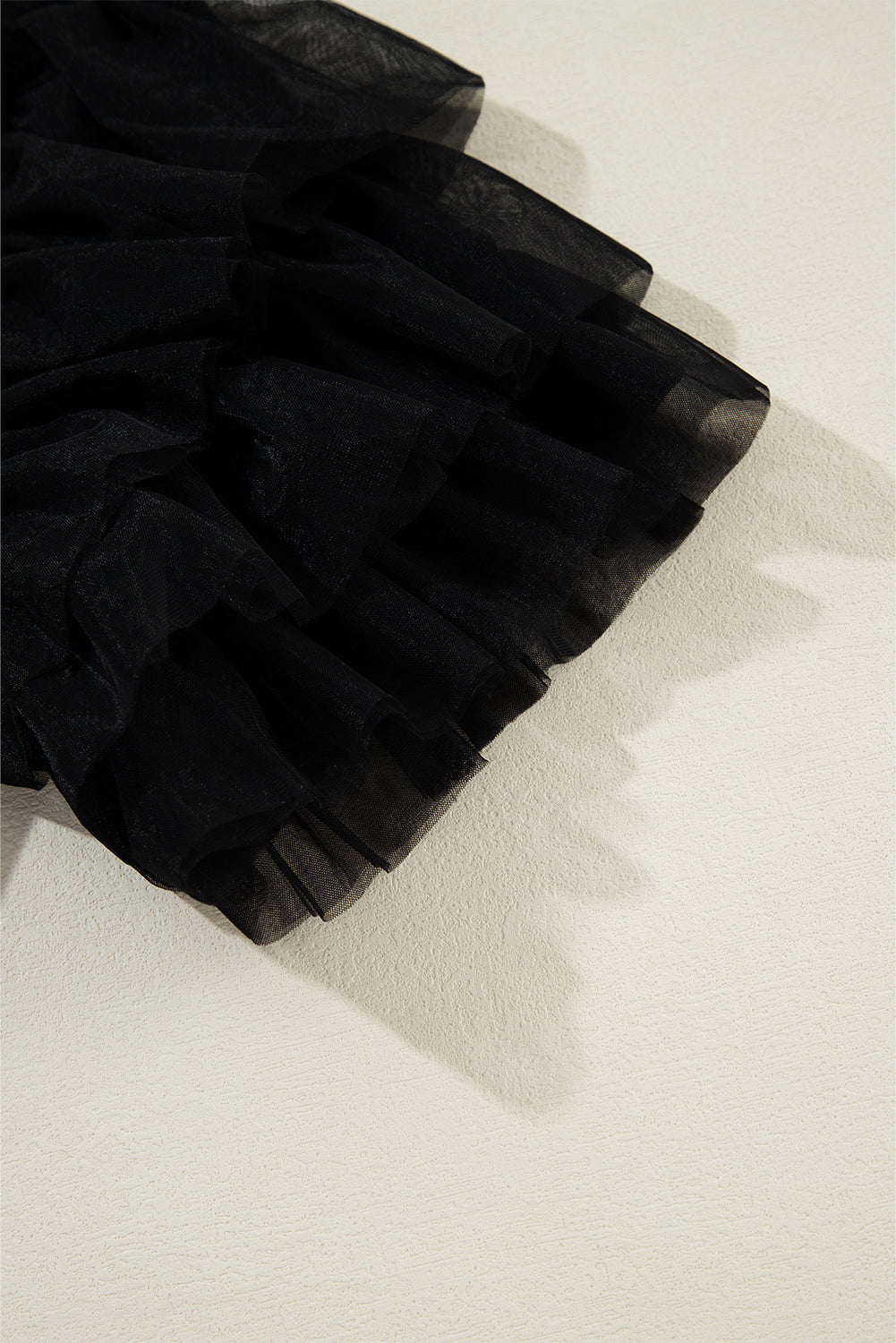 Round Neck Ruffle Sleeve Blouse
