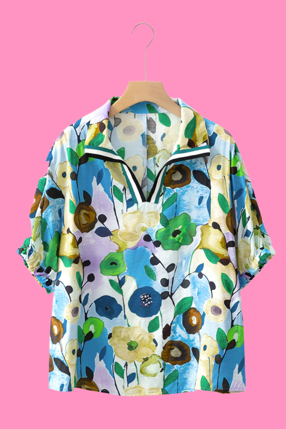 Floral Print Boho Blouse