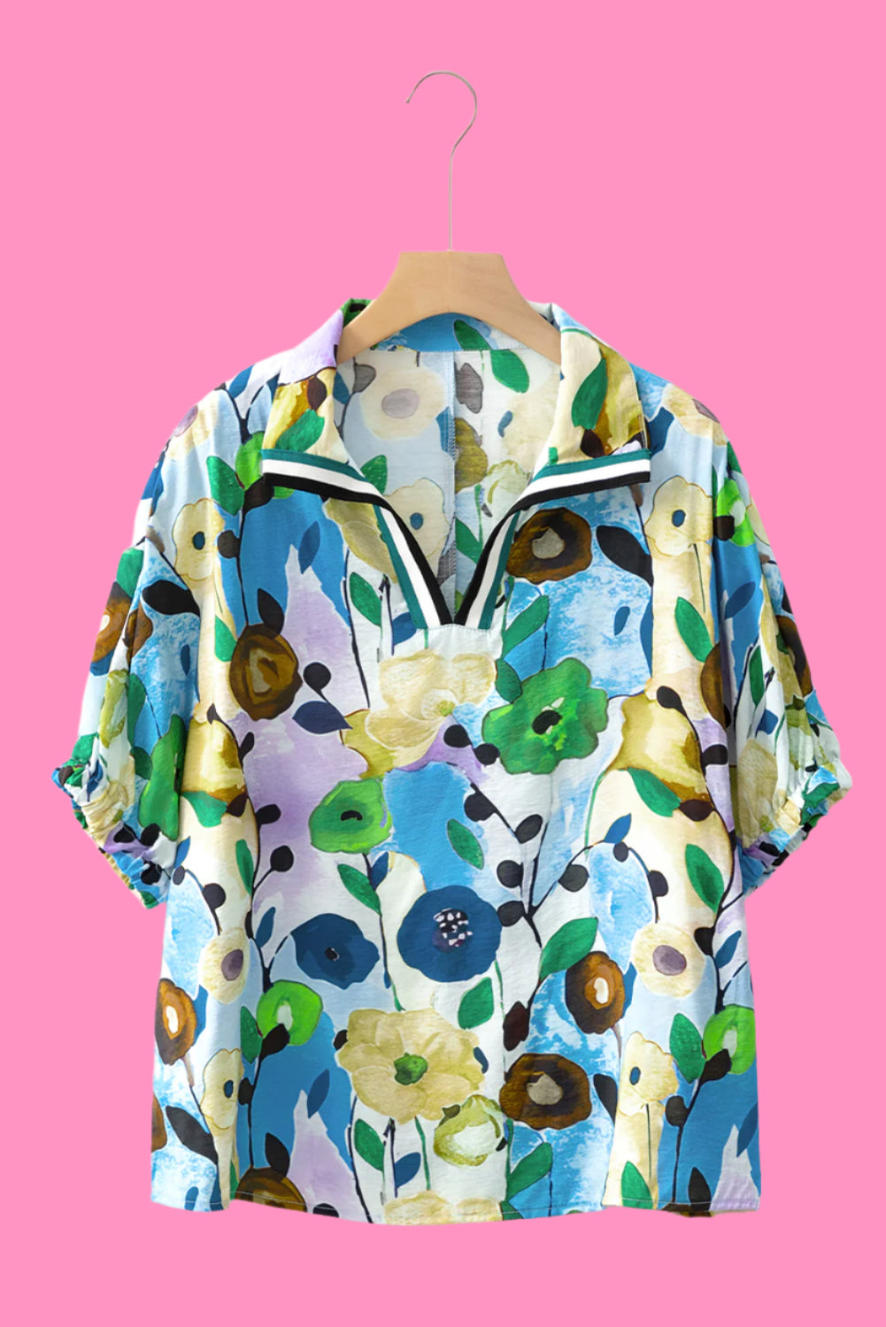 Floral Print Boho Blouse