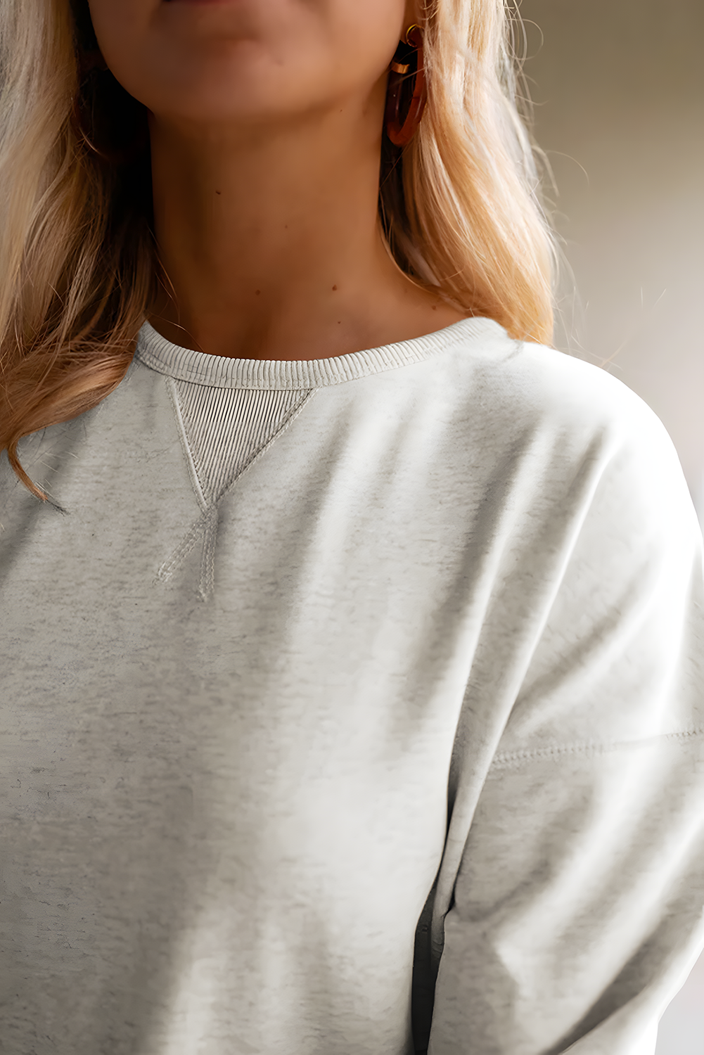 Ruffle Hem Sweatshirt Dress