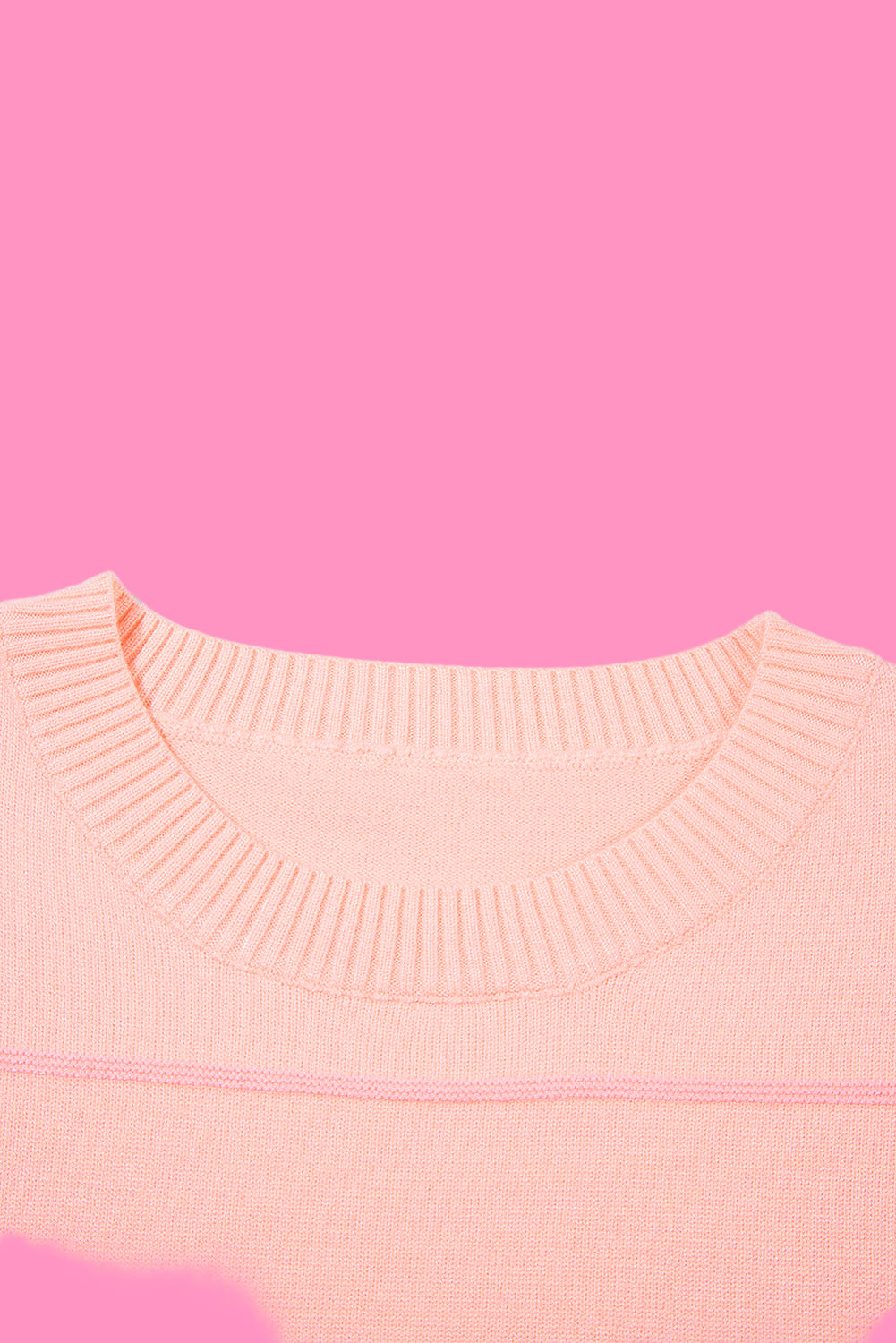 Striped Half Sleeve Drop Shoulder Sweater