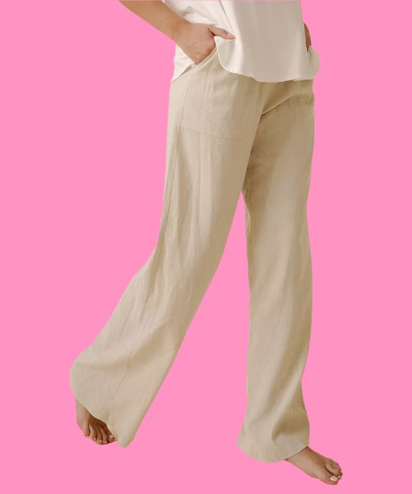 BAMBOO COTTON LINEN PANTS