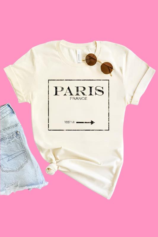 PARIS FRANCE GRAPHIC TEE / T-SHIRT