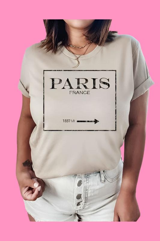 PARIS FRANCE GRAPHIC TEE / T-SHIRT