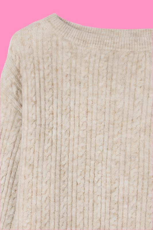 Oversize cable sweater