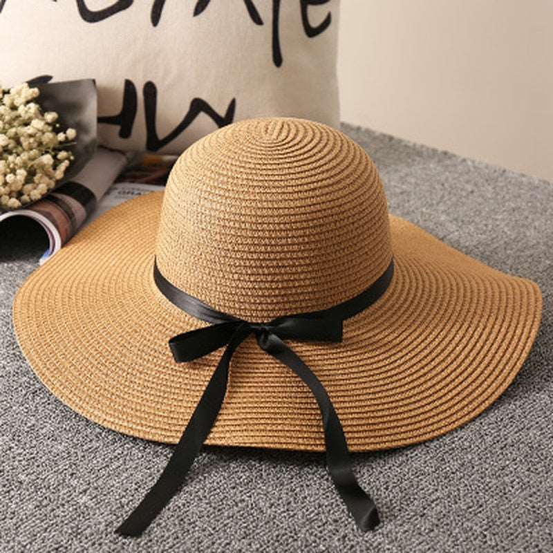 Summer Straw Hat Woman Beach Sun Hats