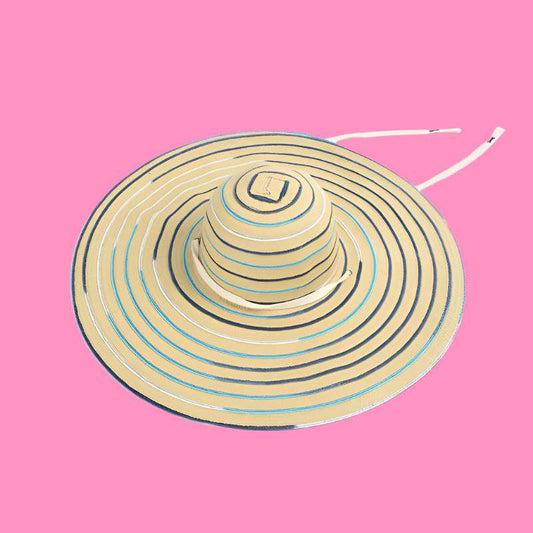 Beach Vacation Casual Stripe Designer Hats