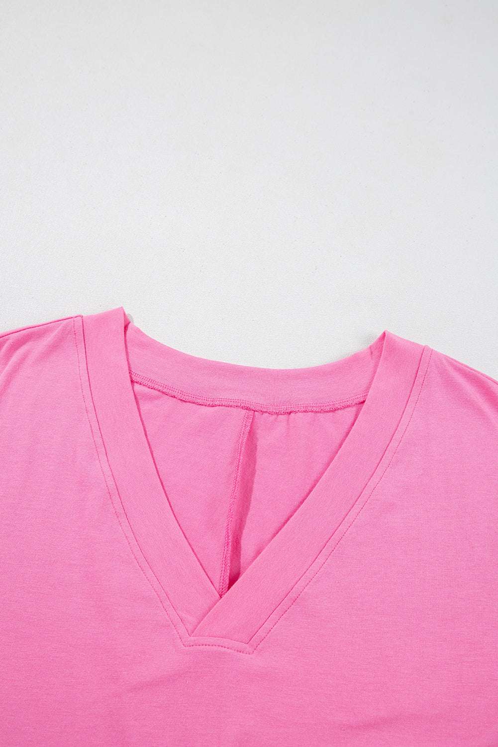 Loose Half Sleeve V Neck Romper