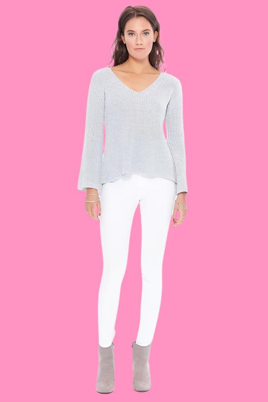 Light Weight Bell Sleeve All Season Sweater Top