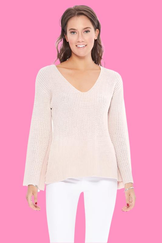 Light Weight Bell Sleeve All Season Sweater Top