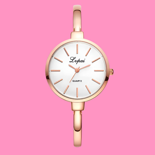 Lupai Rose Gold Luxury Sports Watch