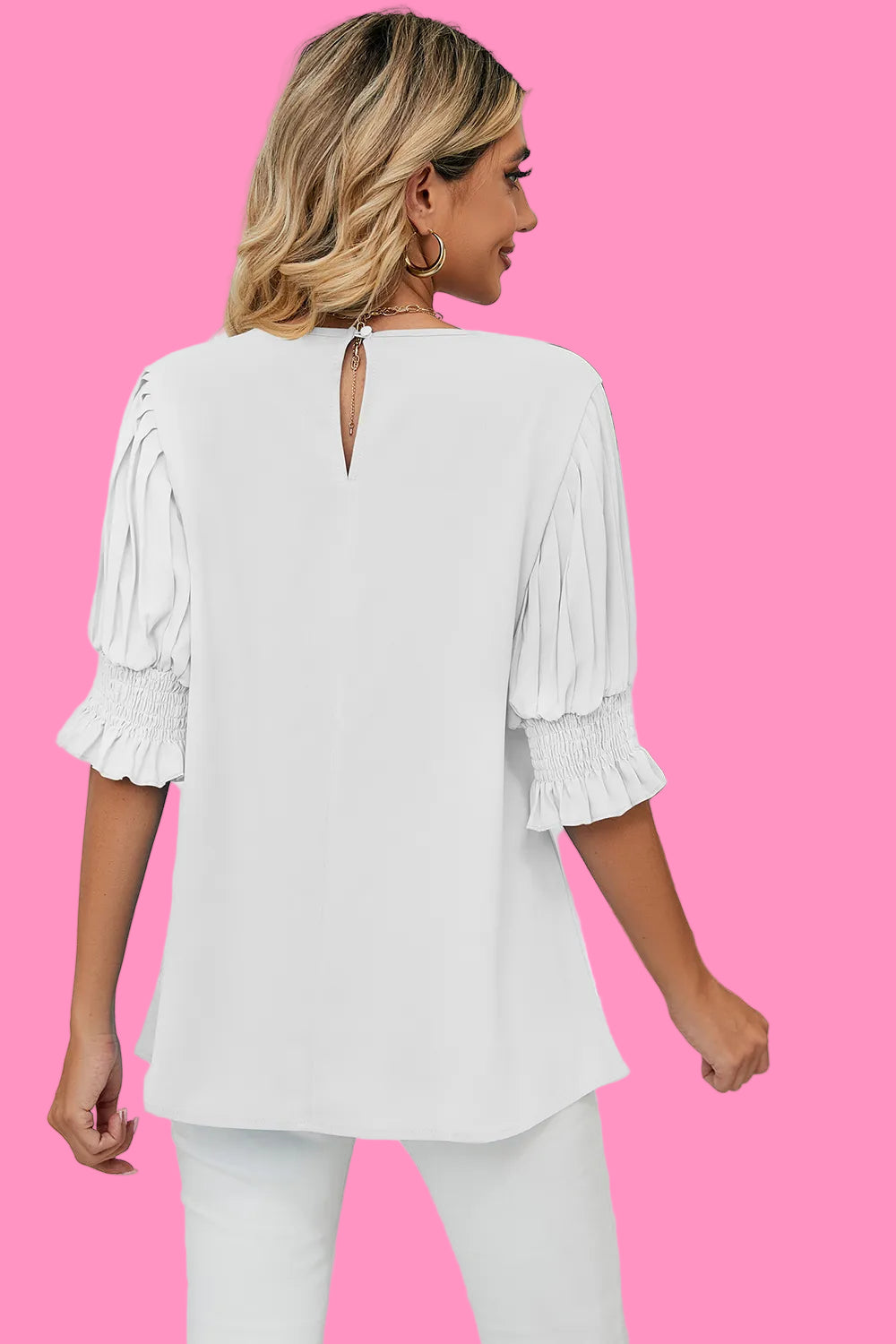 Princess sleeves loose chiffon top