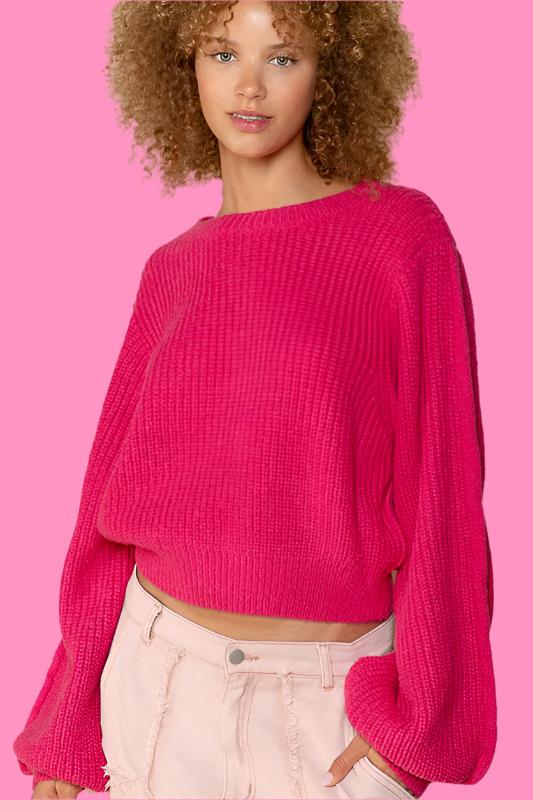 Oversized Round-Neck Sweater